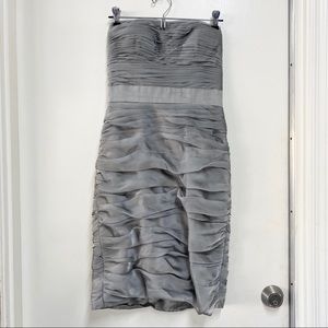 Strapless “Monique Lhuillier” Bridesmaid Dress